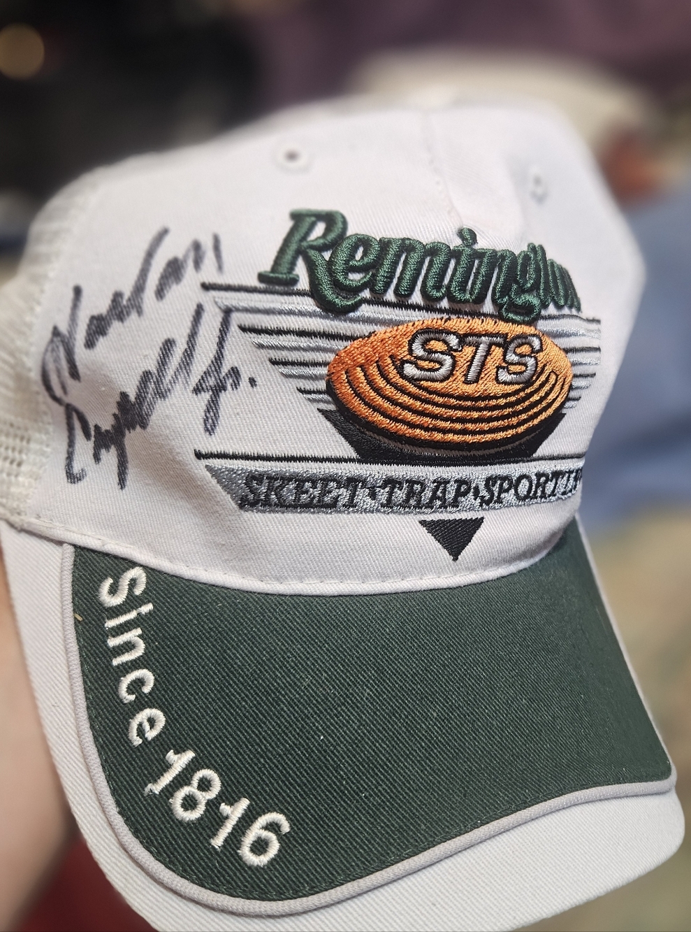Autographed Remmingron STS Trap Shooter Cap